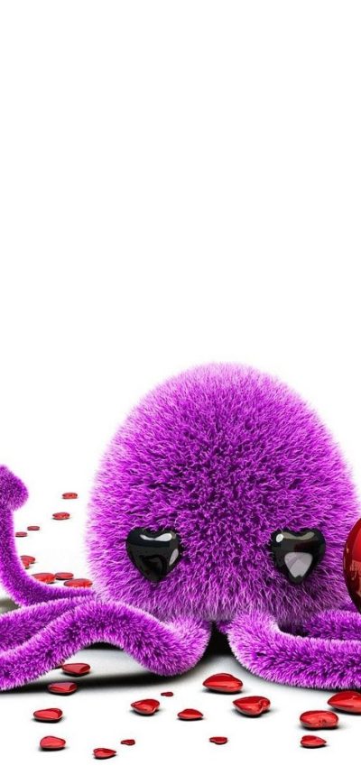 Fond d'écran iPhone Octopus Art Love