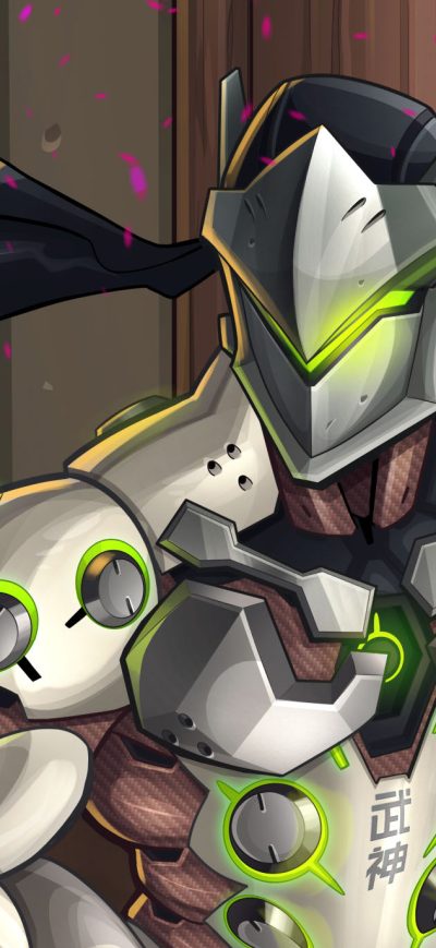 Fond d'écran iPhone Genji Overwatch Comic Art