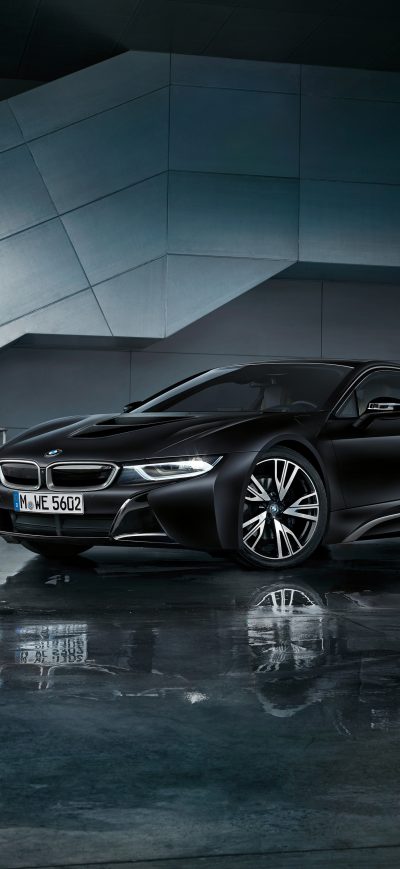 Fond d'écran iPhone Bmw I8 Black 2018