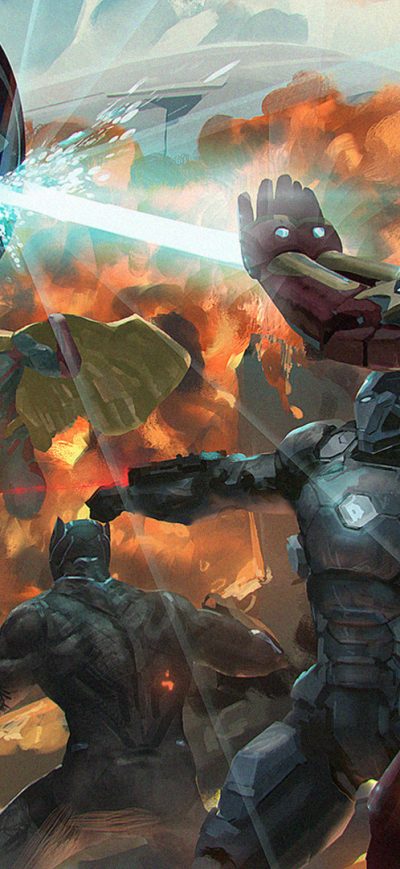 Fond d'écran iPhone Captain America Civil War Artwork