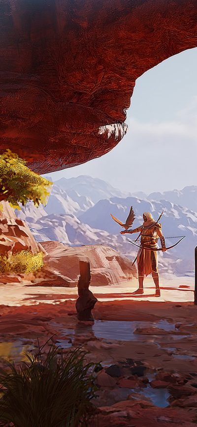 Fond d'écran iPhone Assassins Creed Origins Fanart
