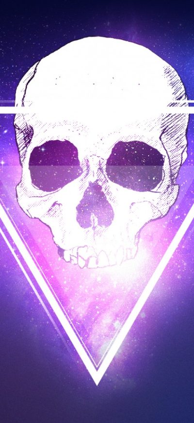 Fond d'écran iPhone Skull Triangle 3d