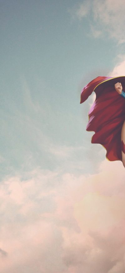 Fond d'écran iPhone Supergirl Fantasy Art