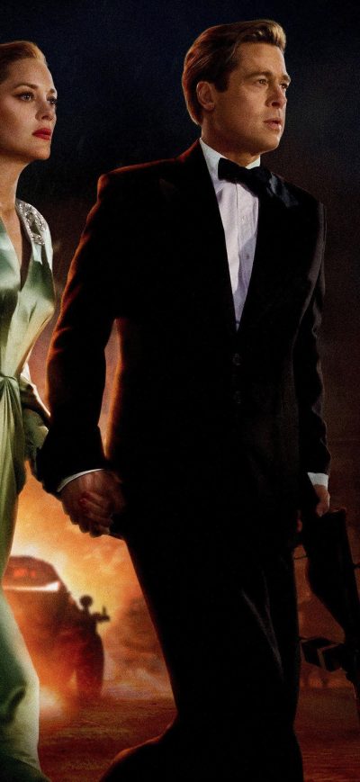 Fond d'écran iPhone Allied Brad Pitt Marion Cotillard