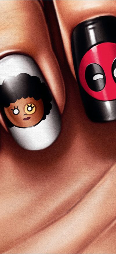 Fond d'écran iPhone Deadpool 2 Movie Nail Paint Poster
