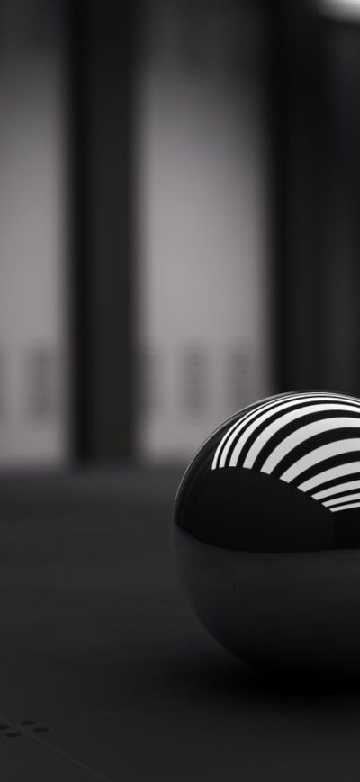 Fond d'écran iPhone Black Ball With White Bands