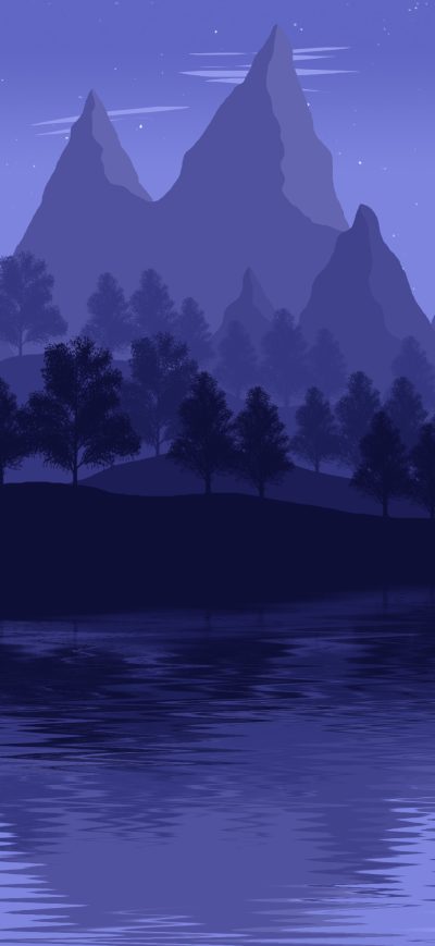 Fond d'écran iPhone Mountain Lake Landscape 4k