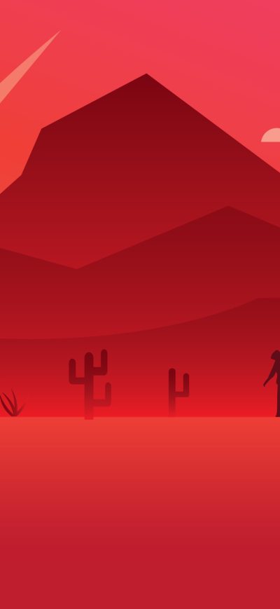 Fond d'écran iPhone Red Dead Redemption 2 Minimalist Art