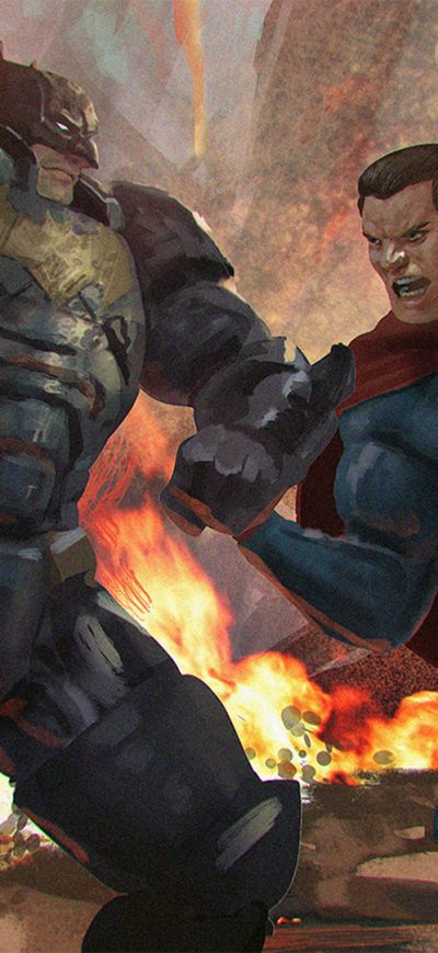 Fond d'écran iPhone Batman Vs Superman Artwork