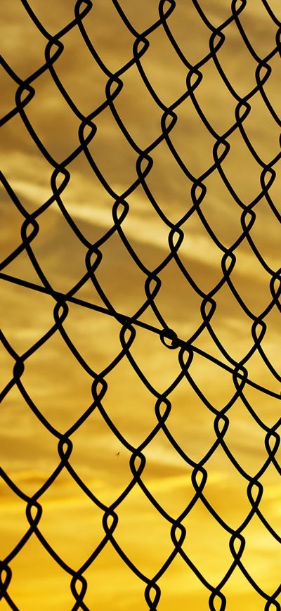 Fond d'écran iPhone Fence Yellow Sky