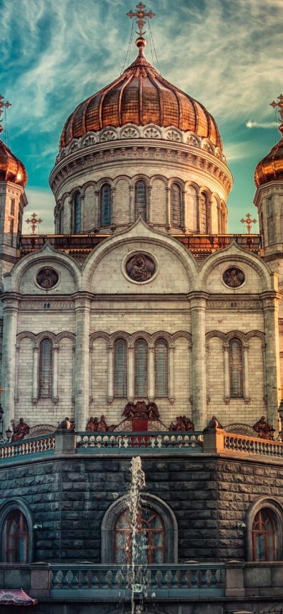 Fond d'écran iPhone Cathedral Of Christ The Savior Russia In Moscow