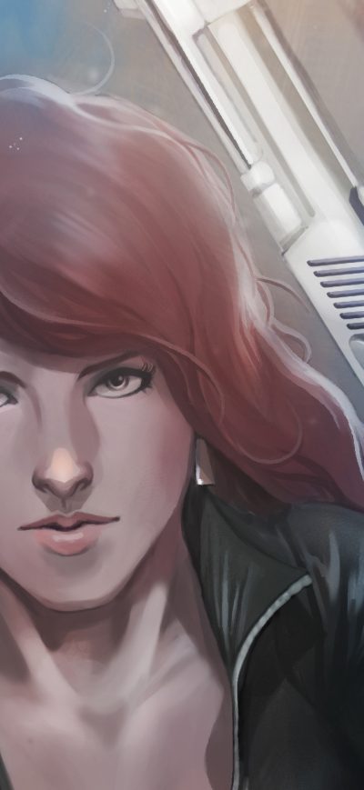 Fond d'écran iPhone Black Widow Art