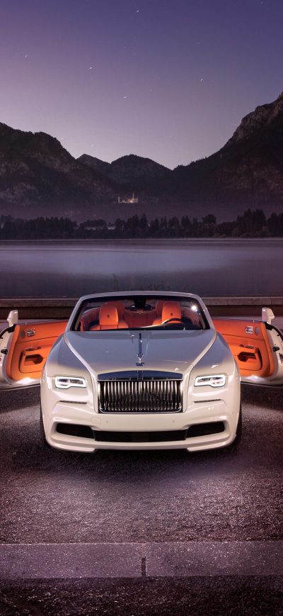 Fond d'écran iPhone White Rolls Royce Dawn 2018