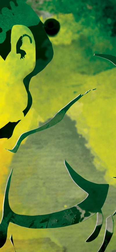 Fond d'écran iPhone Hulk Watercolor Art
