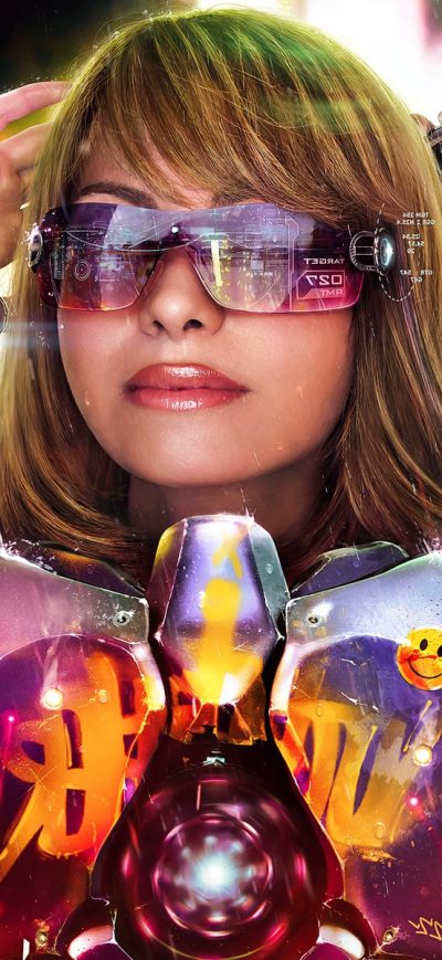 Fond d'écran Tech Girl sur iPhone
