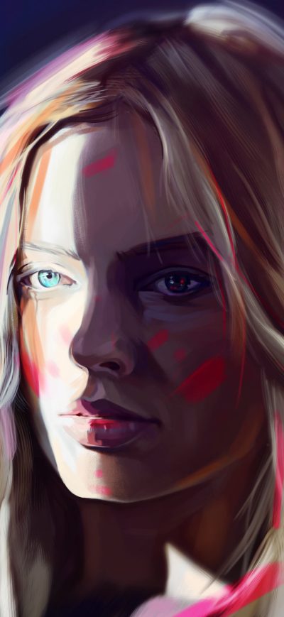 Fond d'écran Margot Robbie Art sur iPhone