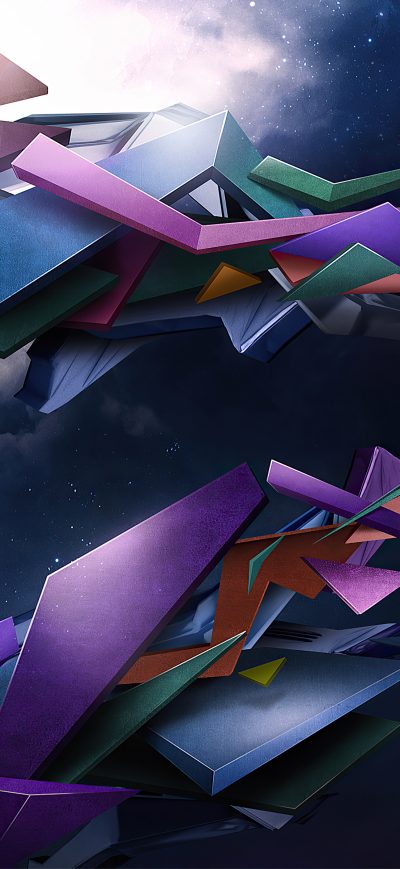 Fond d'écran iPhone Artistic 3d Shapes 4k Abstract