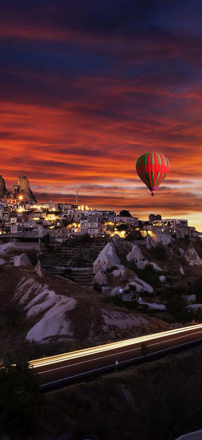 Fond d'écran iPhone Hot Air Balloons Over Goreme 4k