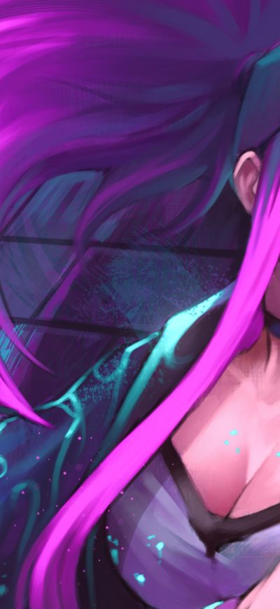 Fond d'écran Akali Artwork sur iPhone