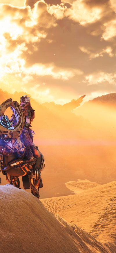 Fond d'écran iPhone Aloy From Horizon Forbidden West 4k