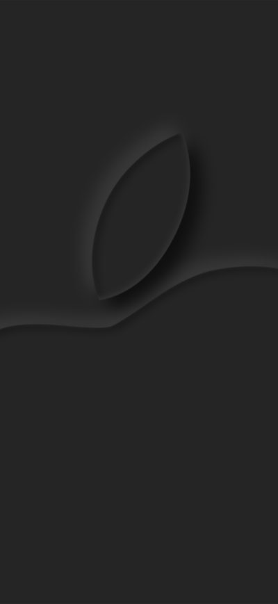Fond d'écran iPhone Apple Logo Dark Grey 4k