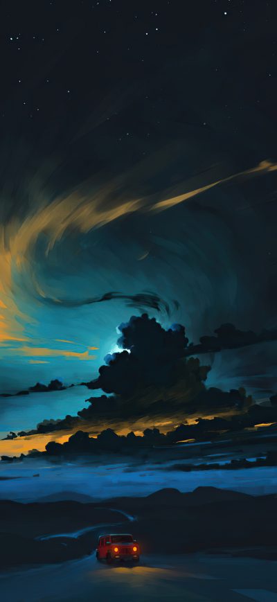 Fond d'écran Journey Of Night 4k sur iPhone