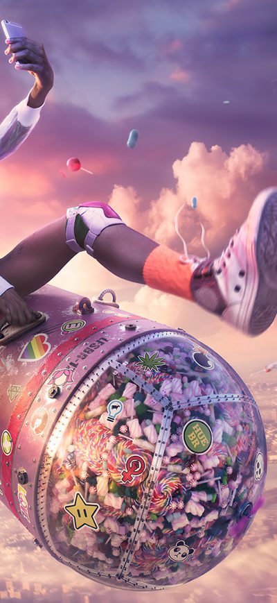 Fond d'écran Sugar Hit sur iPhone