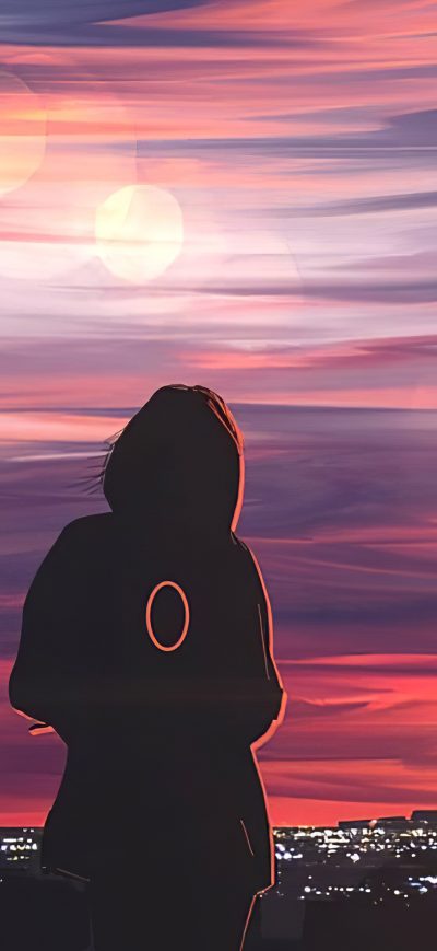 Fond d'écran iPhone Loving Person Silhouette 4k