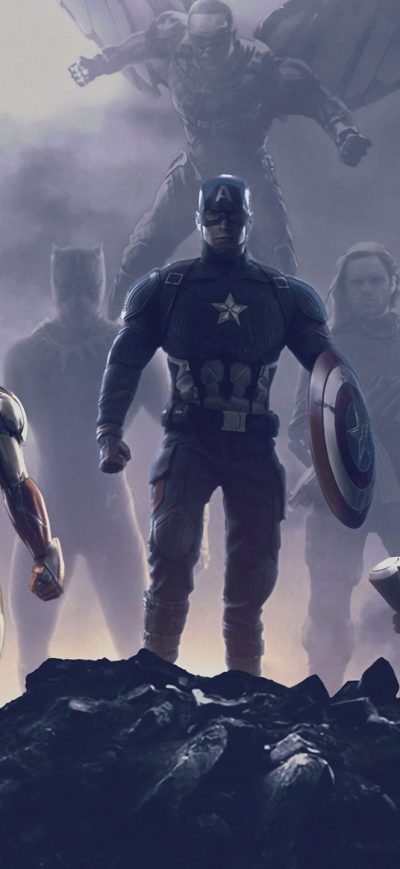 Fond d'écran iPhone Avengers Endgame Trinity 2019