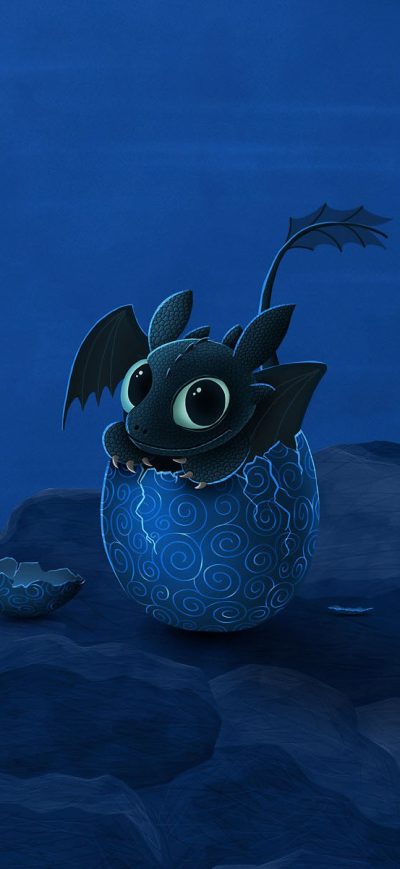 Fond d'écran iPhone Toothless Digital Art