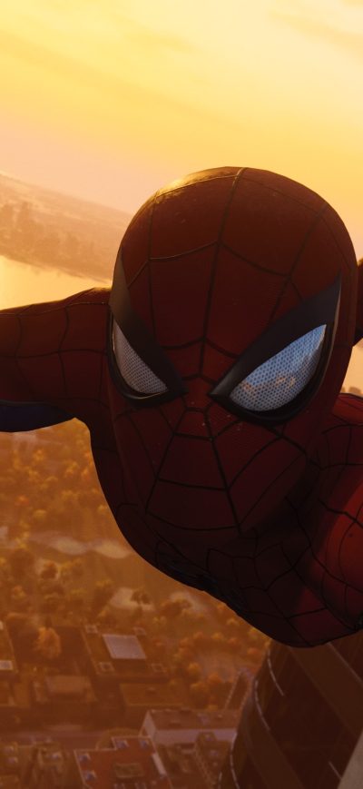 Fond d'écran iPhone Spiderman Taking Selfie Of Avengers Tower