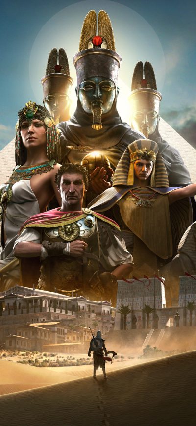 Fond d'écran iPhone Assassins Creed Origins 8k