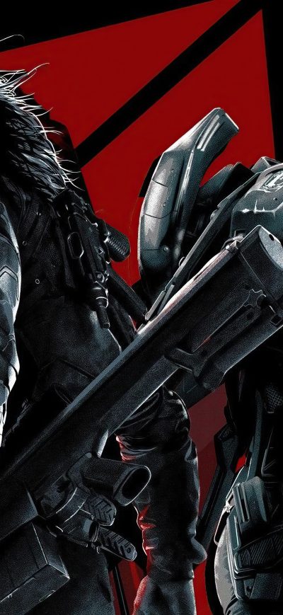Fond d'écran iPhone Captain America The Winter Soldier Bucky Poster 5k