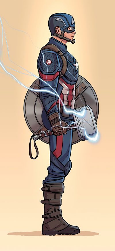 Fond d'écran iPhone 4k Captain America Minimalism 2020