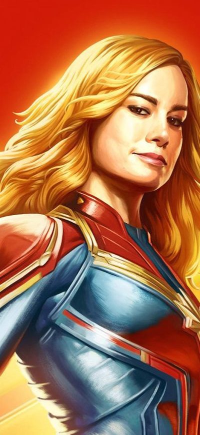 Fond d'écran iPhone Captain Marvel Brazil Comic Con Poster