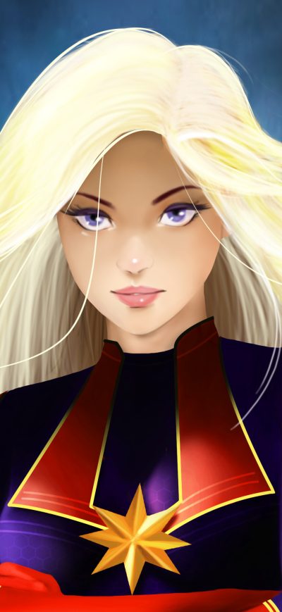 Fond d'écran iPhone New Captain Marvel Art