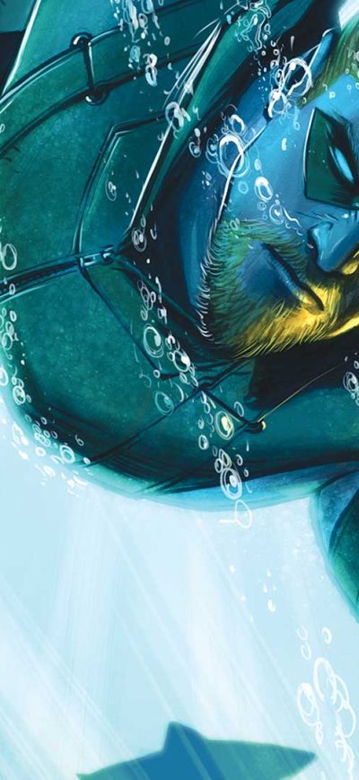 Fond d'écran iPhone Green Arrow Underwater Artwork