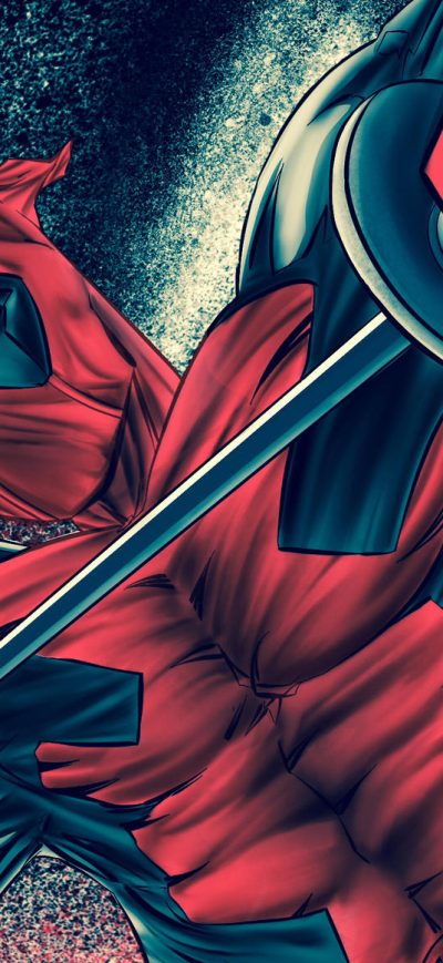 Fond d'écran iPhone Deadpool With Sword And Gun
