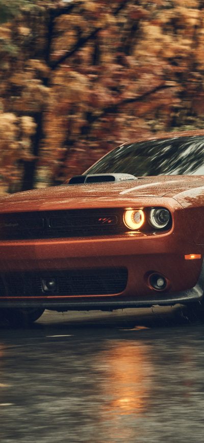 Fond d'écran iPhone Dodge Challenger 8k