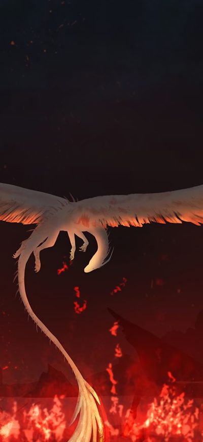 Fond d'écran iPhone Dragon Fantasy Fire 4k