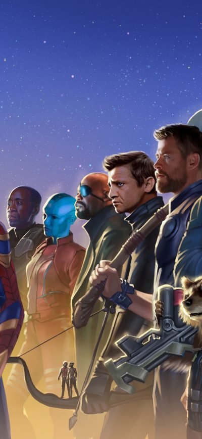 Fond d'écran iPhone Avengers Infinity War 5k Artwork