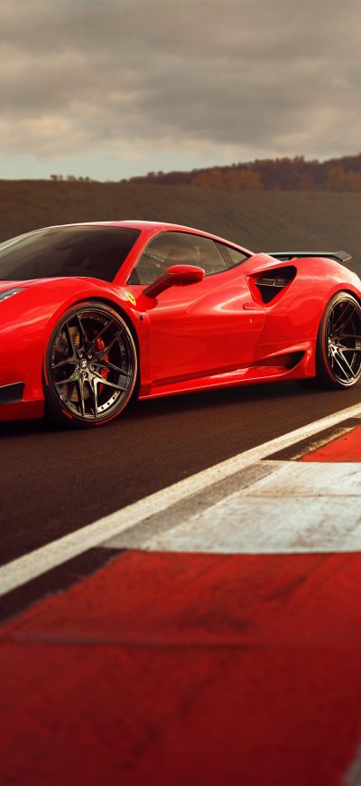 Fond d'écran iPhone Ferrari 488 Gtb 4k