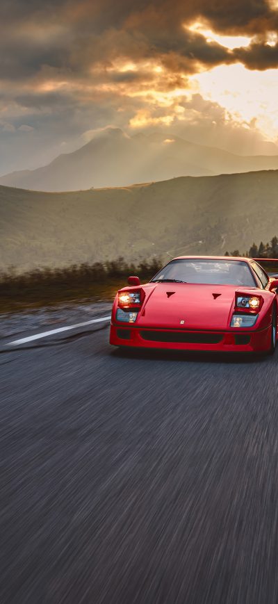 Fond d'écran iPhone 2022 Ferrari F40 5k