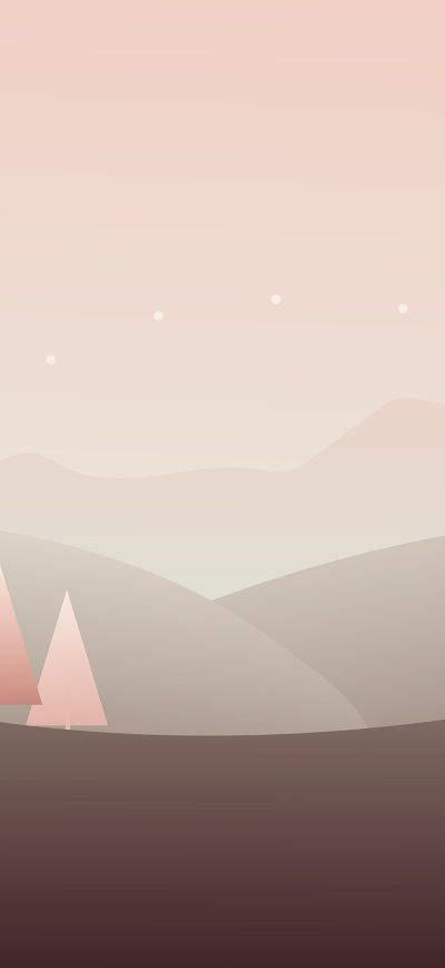 Fond d'écran iPhone Forest Minimal Art 4k