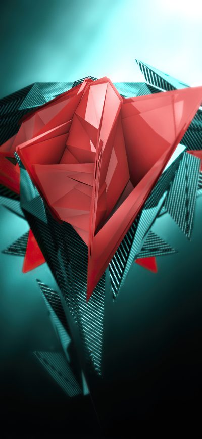 Fond d'écran iPhone Red Cgi 3d Geometry 4k