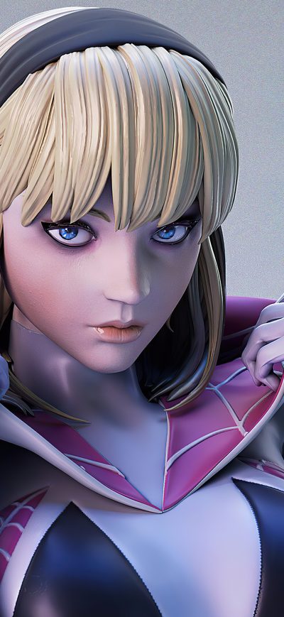 Fond d'écran iPhone Gwen Stacy Hood Out 4k