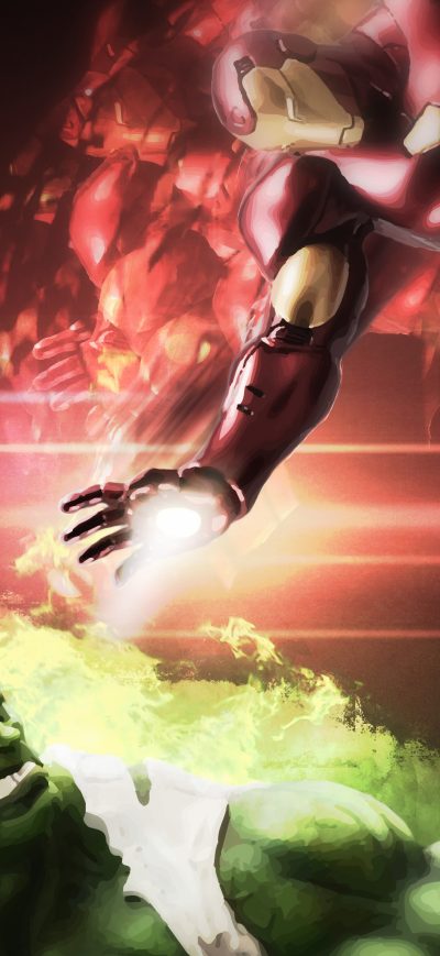 Fond d'écran iPhone Hulk And Iron Man Art