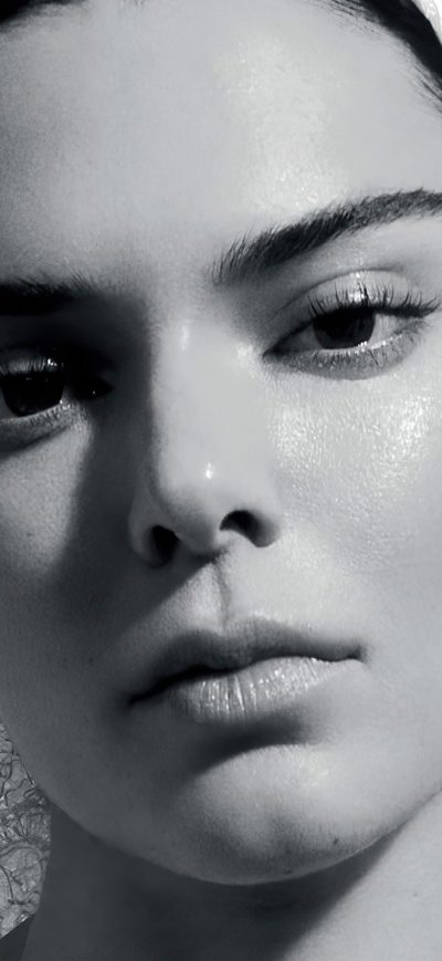 Fond d'écran iPhone Kendall Jenner Vogue Monochrome 4k