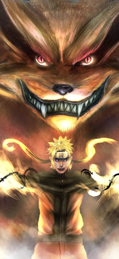 Fond d'écran iPhone Naruto And Kurama 4k