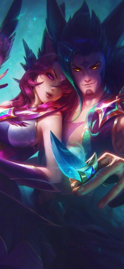 Fond d'écran iPhone Star Guardian Xayah And Rakan League Of Legends